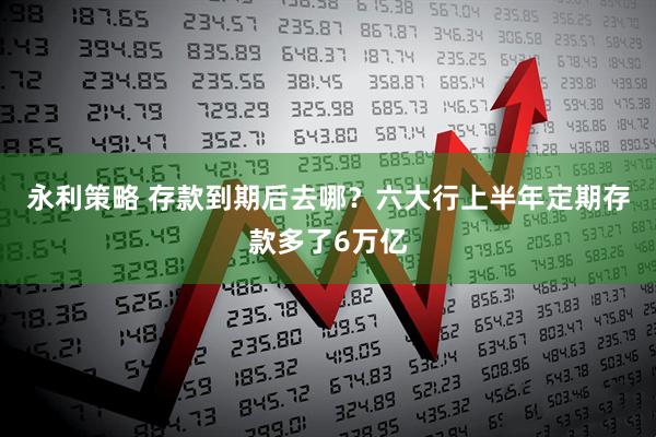 永利策略 存款到期后去哪？六大行上半年定期存款多了6万亿